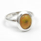 Oval Black Opal Gemstone 925 Silver Sister Cocktail Statement Anniversary Ring
