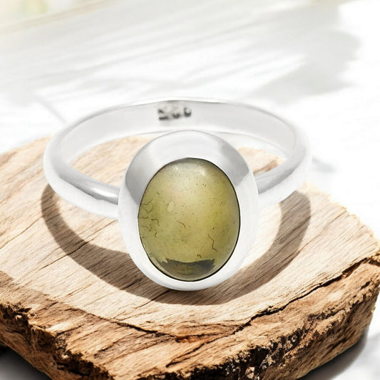 Black Opal Stone Solid Sterling Silver Sister New Band Bezel Ring Jewelry