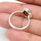 Oval Black Opal Gemstone 925 Solid Silver Band Christmas Gift Handmade Wife Ring