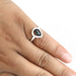 Black Opal Stone Unique Cocktail Statement New Ring 925 Sterling Silver