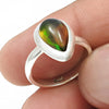 Black Opal Gemstone 925 Sterling Silver Statement Unique Band Wife Ring