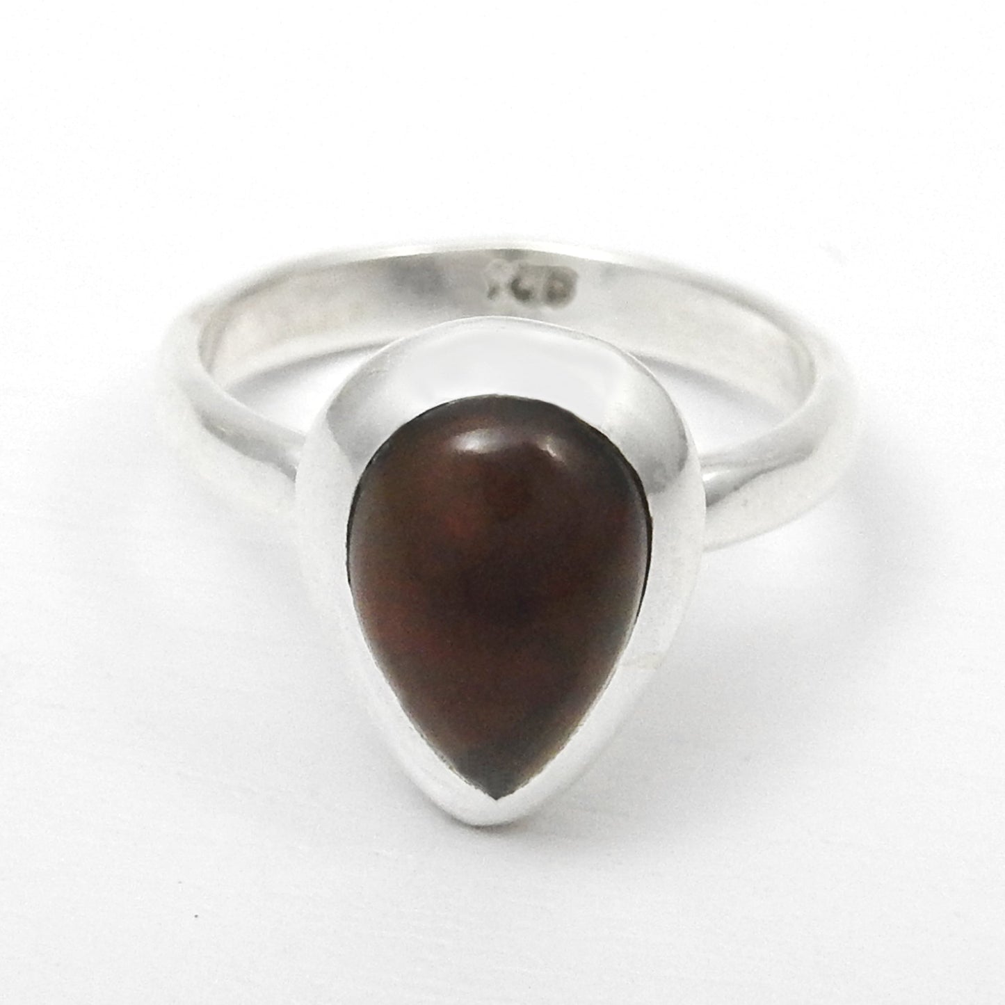 Black Opal Gemstone 925 Sterling Silver New Cocktail Anniversary Ring Jewelry