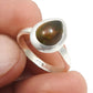 Pear Natural Black Opal Solid Sterling Silver Band Anniversary Boho Artisan Ring