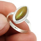 Black Opal Gemstone 925 Sterling Silver Cocktail Statement Bezel Ring Jewelry