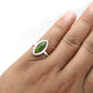 Black Opal Gemstone 925 Sterling Silver Cocktail Statement Bezel Ring Jewelry
