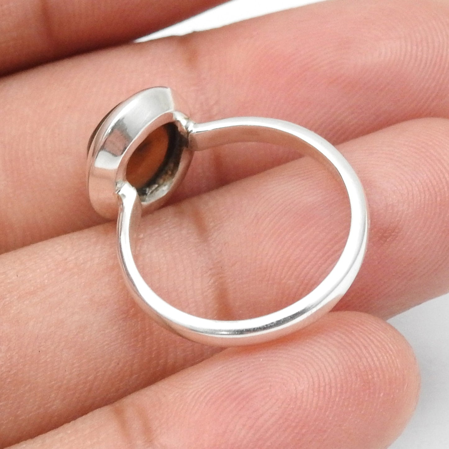 Black Opal Gemstone 925 Solid Silver Sister Band Artisan Ring Jewelry