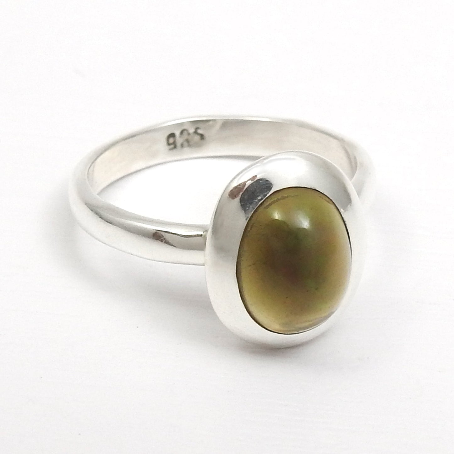 Black Opal Gemstone 925 Solid Silver Cocktail Christmas Gift Wife Ring