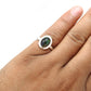Black Opal Gemstone 925 Solid Silver Cocktail Christmas Gift Wife Ring