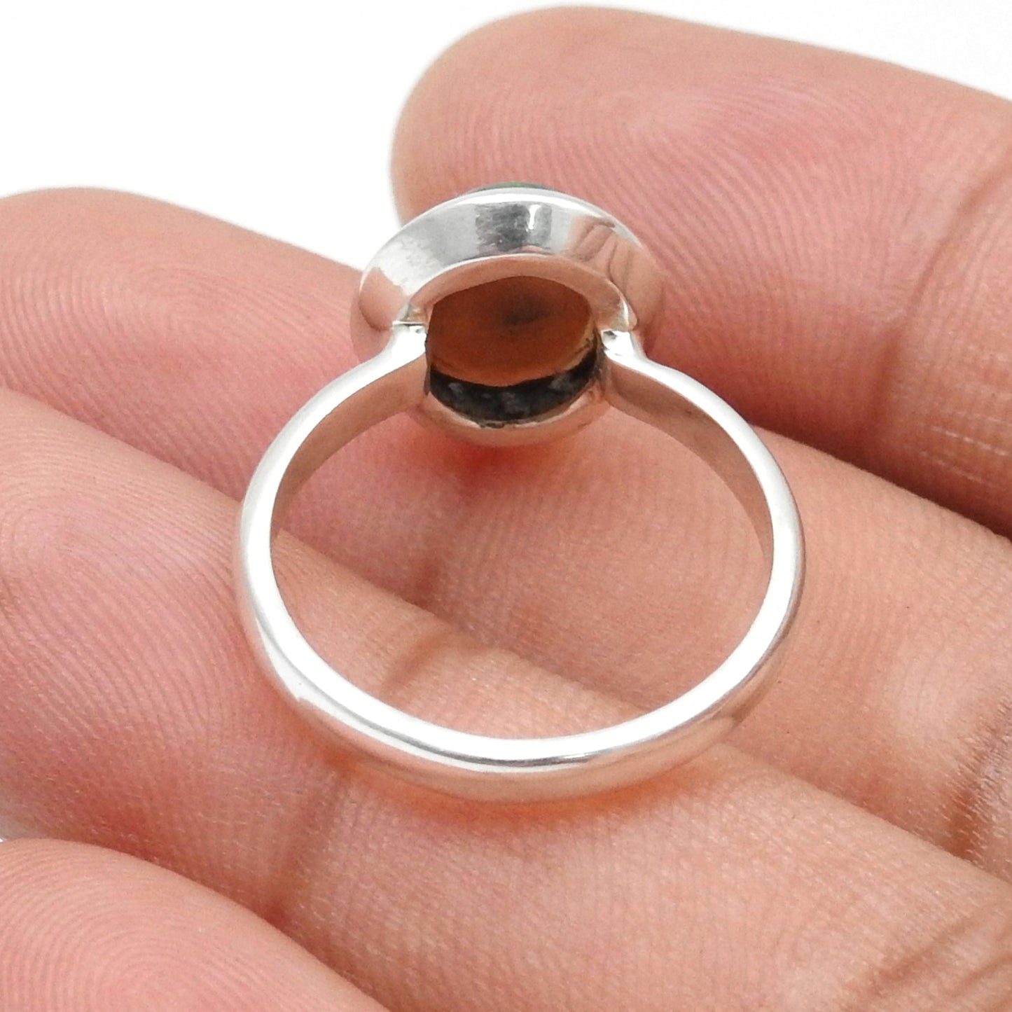 Black Opal Gemstone 925 Solid Silver Cocktail Christmas Gift Wife Ring