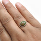 Black Opal Stone Band Wedding Birthday Ring Jewelry Solid Sterling Silver