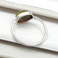 Black Opal Stone Band Wedding Birthday Ring Jewelry Solid Sterling Silver