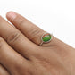 Natural Black Opal 925 Silver Bezel Band Promise Engagement Ring Jewelry