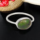 Natural Black Opal 925 Silver Bezel Band Promise Engagement Ring Jewelry