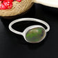Natural Black Opal 925 Silver Bezel Band Promise Engagement Ring Jewelry
