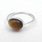 Natural Black Opal 925 Silver Engagement Promise Trendy Band Bezel Ring