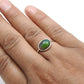 Natural Black Opal 925 Silver Engagement Promise Trendy Band Bezel Ring