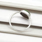 Natural Black Opal 925 Sterling Silver Ethnic Band Bezel Ring Jewelry
