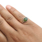 Oval Natural Black Opal 925 Silver Wedding Birthday Band Promise Bezel Ring