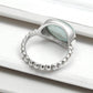 Natural Aquamarine Gemstone 925 Sterling Silver Handmade Ring