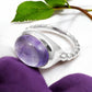 Natural Amethyst Gemstone Solid 925 Silver Anniversary Gift Band Ring