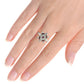 Cubic Zirconia 925 Sterling Silver Turtle Ring Women Jewelry