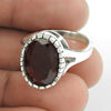 Gift For Woman 925 Silver Wholesale Jewelry Natural Garnet Ring Y10