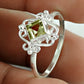 Gift For Woman 925 Silver Natural Citrine Cocktail Ethnic Ring Z26