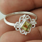 Gift For Woman 925 Silver Natural Citrine Cocktail Ethnic Ring Z26