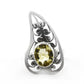 Oval Lemon Topaz Gemstone Sterling Silver Bohemian Statement Wedding Ring