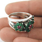 Natural Onyx Gemstone 925 Silver Statement Ethnic Ring For Women J74