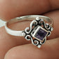 Gift For Her 925 Silver Natural Amethyst Statement Ethnic Ring J3