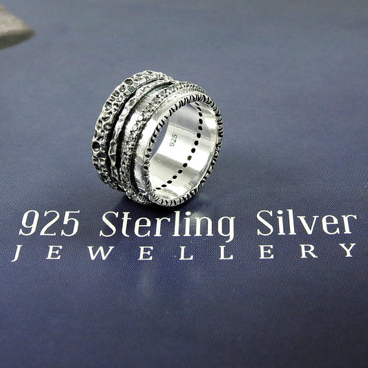 Natural Cubic Zirconia Bohemian Ring 925 Silver Wedding Gift For Her