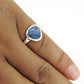 Natural Lapis Lazuli Bohemian Wedding Statement Ring 925 Sterling Silver
