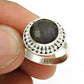 Natural Labradorite Gemstone Solitaire Vintage Blue Ring 925 Silver G31