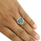 Gift For Woman 925 Silver Natural Chalcedony Cocktail Ethnic Ring R31