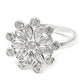 White Cubic Zirconia Wedding Ring 925 Sterling Silver Handmade Jewelry