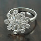 White Cubic Zirconia Wedding Ring 925 Sterling Silver Handmade Jewelry