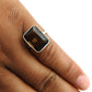 Natural Smoky Quartz Statement Tribal Ring 925 Silver For Girls K16
