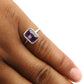 Natural Amethyst Gemstone Cocktail Boho Ring 925 Sterling Silver Q4