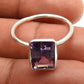 Natural Amethyst Gemstone Cocktail Boho Ring 925 Sterling Silver Q4