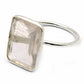 Natural Rose Quartz 925 Silver Solitaire Vintage Ring For Women L16