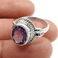 Natural Amethyst Gemstone Cocktail Ring 925 Silver Wholesale Jewelry Z12