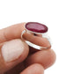 925 Sterling Silver Ruby Gemstone July Birthstone Statement Ring