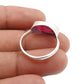 925 Sterling Silver Ruby Gemstone July Birthstone Statement Ring