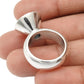 Gift For Woman 925 Silver Natural Rose Quartz Cocktail Ring D28