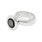 Gift For Woman Cocktail Ring 925 Silver Natural Black Onyx Gemstone H28