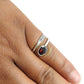 Natural Garnet Sterling Silver Statement January Cocktail Engagement Ring