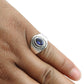 Oval Iolite Gemstone Friendship Day Band Promise New Ring Sterling Silver