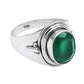 Green Onyx Gemstone Solid 925 Silver Statement Cocktail Ring Jewelry