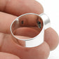 Natural Rainbow Moonstone 925 Silver Promise Engagement Band Ring Jewelry